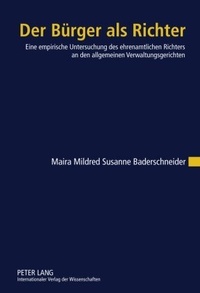 Abbildung von: Der Bürger als Richter - Peter Lang Verlag