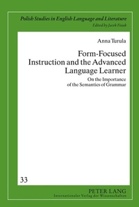 Abbildung von: Form-Focused Instruction and the Advanced Language Learner - Peter Lang Verlag