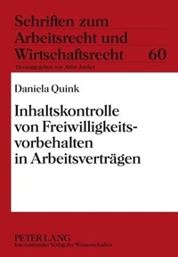 Abbildung von: Inhaltskontrolle von Freiwilligkeitsvorbehalten in Arbeitsverträgen - Peter Lang Verlag