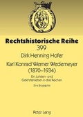 Cover: Karl Konrad Werner Wedemeyer (1870-1934) - Peter Lang Verlag