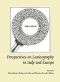 Cover: Perspectives on Lexicography in Italy and Europe - Cambridge Scholars Publishing