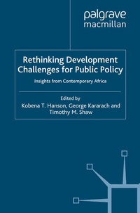 Enlarge image Cover: Rethinking Development Challenges for Public Policy - Palgrave Macmillan