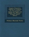 Cover: Organic Chemistry - Nabu Press
