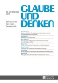 Cover: Glaube und Denken - Peter Lang Verlag