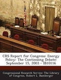 Cover: Crs Report for Congress - Bibliogov
