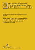 Cover: Klinische Sprechwissenschaft - Peter Lang Verlag
