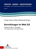 Cover: Entwicklungen im Web 2.0 - Peter Lang Verlag