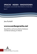 Cover: www.werbesprache.net - Peter Lang Verlag