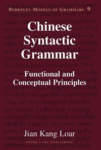 Enlarge image Cover: Chinese Syntactic Grammar - Peter Lang Verlag