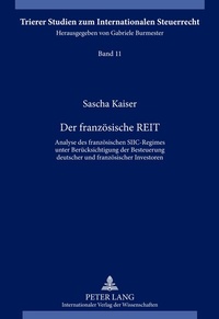 Abbildung von: Der französische REIT - Peter Lang Verlag