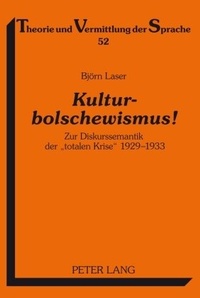 Abbildung von: Kulturbolschewismus! - Peter Lang Verlag