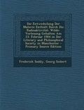 Cover: Die Entwickelung Der Materie Enthult Durch Die Radioaktivitat - Nabu Press