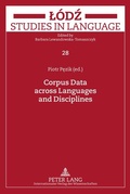 Cover: Corpus Data across Languages and Disciplines - Peter Lang Verlag