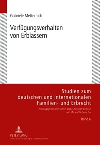Abbildung von: Verfügungsverhalten von Erblassern - Peter Lang Verlag