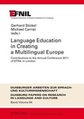 Cover: Language Education in Creating a Multilingual Europe - Peter Lang Verlag