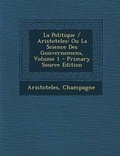 Cover: La Politique / Aristoteles - Nabu Press