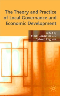 Enlarge image Cover: The Theory and Practice of Local Governance and Economic Development - Palgrave Macmillan