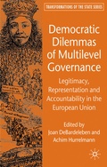 Cover: Democratic Dilemmas of Multilevel Governance - Palgrave Macmillan