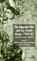 Cover: Algerian War and the French Army, 1954-62 - Palgrave Macmillan