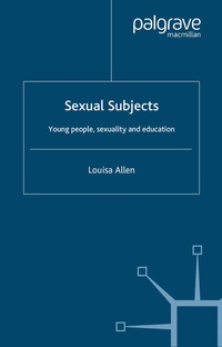 Enlarge image Cover: Sexual Subjects - Palgrave Macmillan