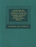 Cover: Predicting the Behavior of Finite Precision Lanczos and Conjugate Gradient Computations - Nabu Press