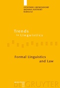 Cover: Formal Linguistics and Law - De Gruyter Mouton
