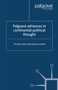 Cover: Palgrave Advances in Continental Political Thought - Palgrave Macmillan