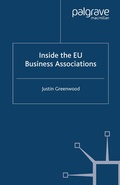 Cover: Inside the EU Business Associations - Palgrave Macmillan