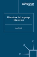 Cover: Literature in Language Education - Palgrave Macmillan