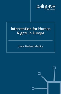 Abbildung von: Intervention for Human Rights in Europe - Palgrave Macmillan