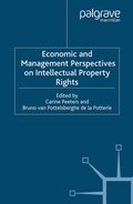Cover: Economic and Management Perspectives on Intellectual Property Rights - Palgrave Macmillan
