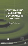 Cover: Policy Learning and British Governance in the 1960s - Palgrave Macmillan