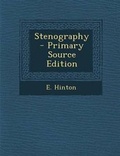 Cover: Stenography - Primary Source Edition - Nabu Press
