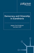 Cover: Democracy and Citizenship in Scandinavia - Palgrave Macmillan