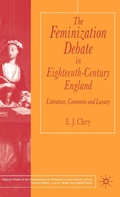 Cover: The Feminization Debate in Eighteenth-Century England - Palgrave Macmillan