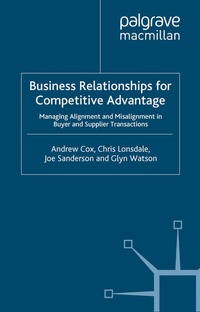 Enlarge image Cover: Business Relationships for Competitive Advantage - Palgrave Macmillan