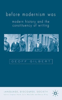 Enlarge image Cover: Before Modernism Was - Palgrave Macmillan