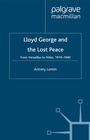 Cover: Lloyd George and the Lost Peace - Palgrave Macmillan