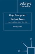 Cover: Lloyd George and the Lost Peace - Palgrave Macmillan