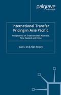 Cover: International Transfer Pricing in Asia Pacific - Palgrave Macmillan