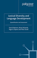Cover: Lexical Diversity and Language Development - Palgrave Macmillan