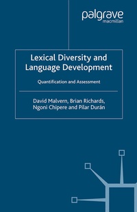 Enlarge image Cover: Lexical Diversity and Language Development - Palgrave Macmillan