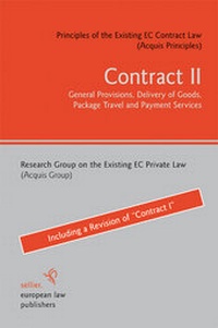 Abbildung von: Contract II - Sellier European Law Publishers