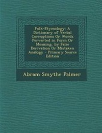 Abbildung von: Folk-Etymology - Nabu Press