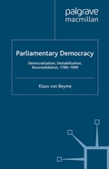Cover: Parliamentary Democracy - Palgrave Macmillan