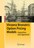 Cover: Vinzenz Bronzin's Option Pricing Models - Springer