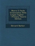 Cover: Nuova E Facile Grammatica Della Lingua Inglese ... - Nabu Press