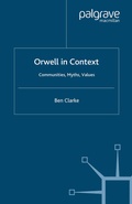 Cover: Orwell in Context - Palgrave Macmillan