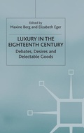 Cover: Luxury in the Eighteenth Century - Palgrave Macmillan