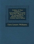 Cover: Syllabus of Plane Geometry - Nabu Press